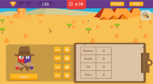 CountingAnimals statistics game