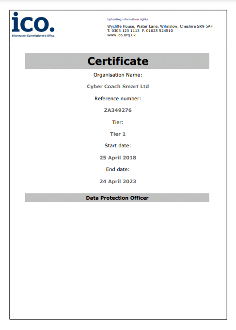 ICO Certificate Emile
